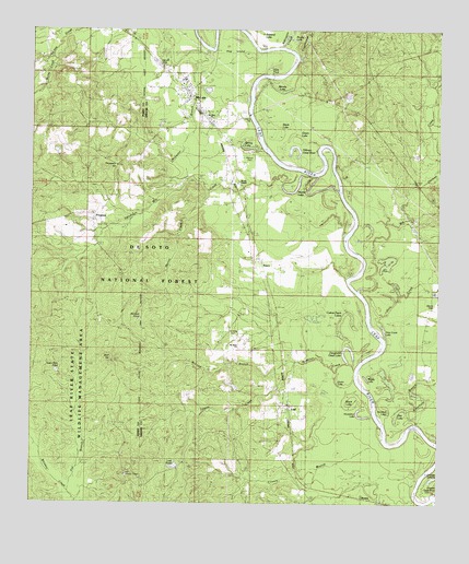 McLain, MS USGS Topographic Map