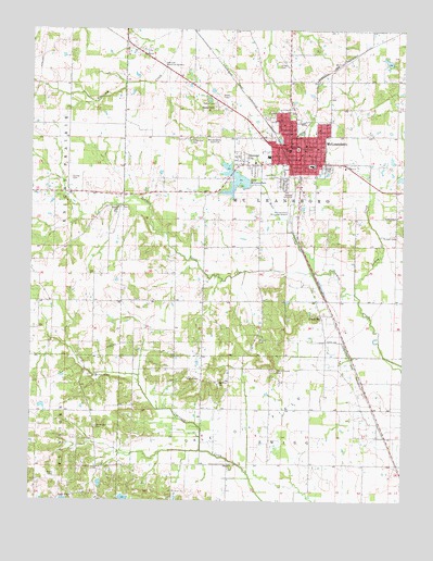 McLeansboro, IL USGS Topographic Map