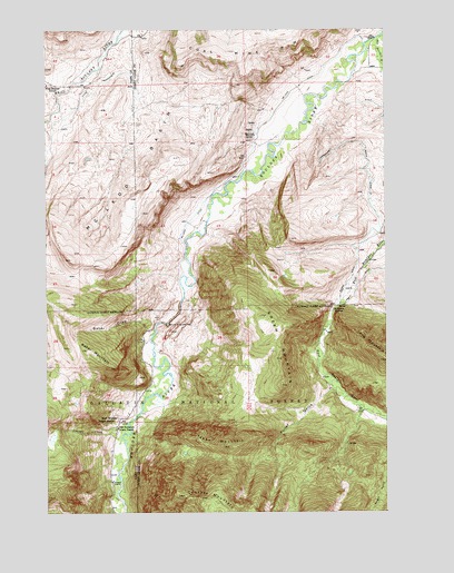 McLeod Basin, MT USGS Topographic Map