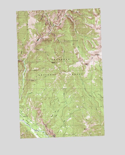 McLeod Mountain, WA USGS Topographic Map