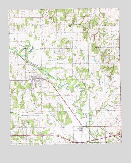 McLoud, OK USGS Topographic Map