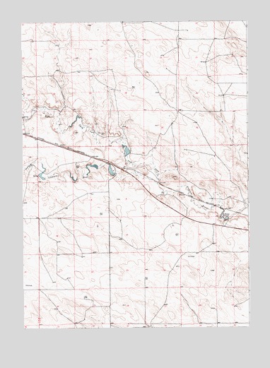 McMaster Reservoir, WY USGS Topographic Map