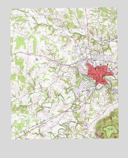 McMinnville, TN USGS Topographic Map