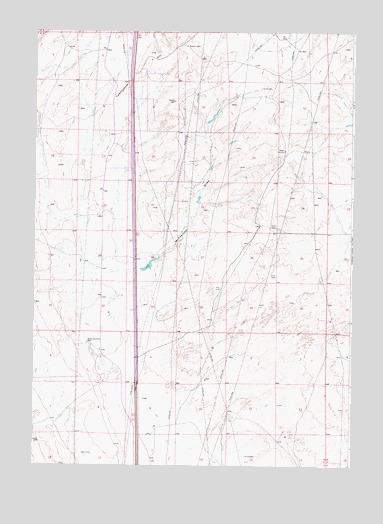 McPherson Draw, WY USGS Topographic Map