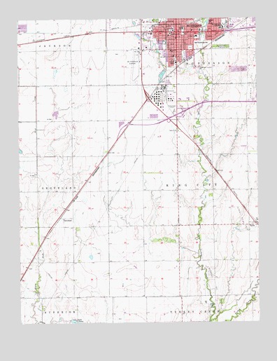 McPherson South, KS USGS Topographic Map