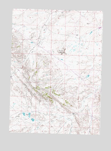McRae Gap, WY USGS Topographic Map