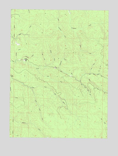 McWhinney Creek, CA USGS Topographic Map