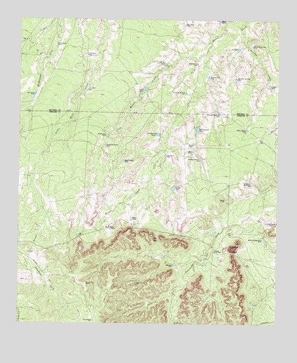 McWhorter Mountain, TX USGS Topographic Map