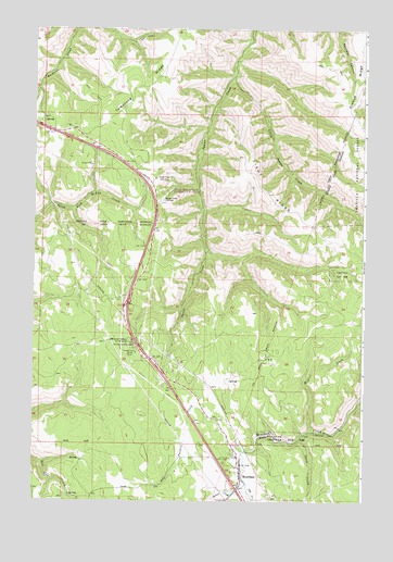 Meacham, OR USGS Topographic Map
