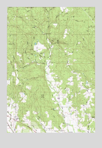 Meacham Corner, OR USGS Topographic Map