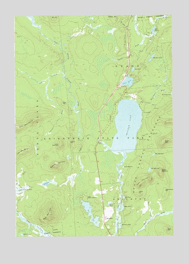 Meacham Lake, NY USGS Topographic Map