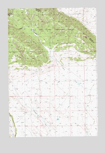 Mead Creek, MT USGS Topographic Map
