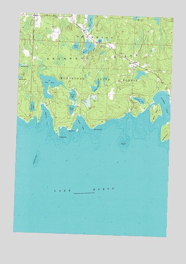 Meade Island, MI USGS Topographic Map
