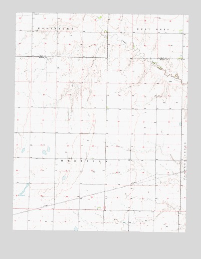 Meade NW, KS USGS Topographic Map