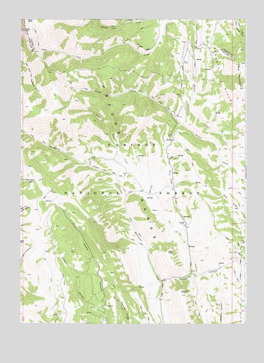 Meade Peak, ID USGS Topographic Map