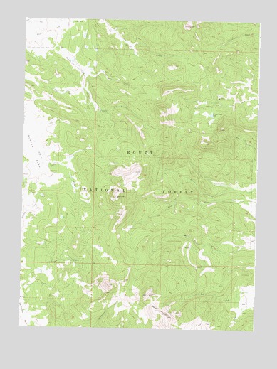 Meaden Peak, CO USGS Topographic Map