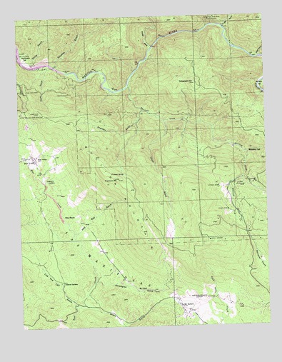 Bear Valley, CA USGS Topographic Map
