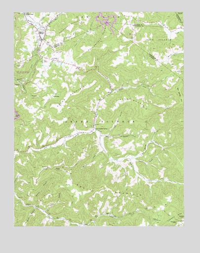 Meadow Bridge, WV USGS Topographic Map