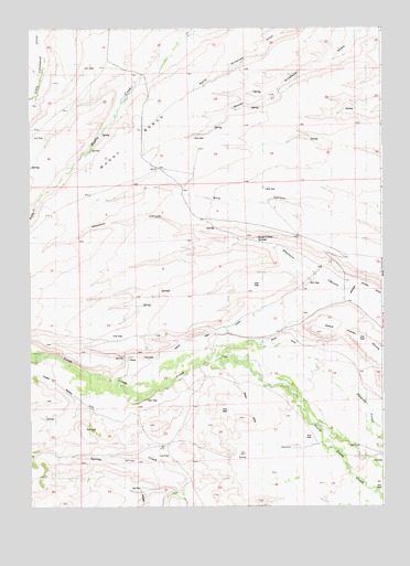 Meadow Canyon, WY USGS Topographic Map