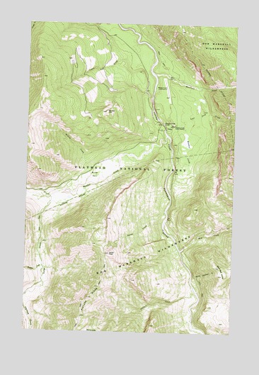 Meadow Creek, MT USGS Topographic Map