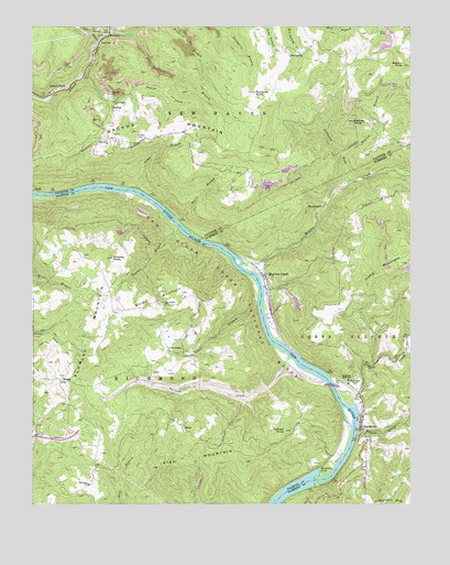 Meadow Creek, WV USGS Topographic Map