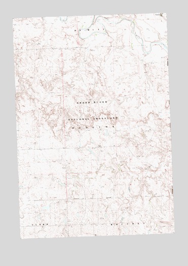 Meadow NE, SD USGS Topographic Map