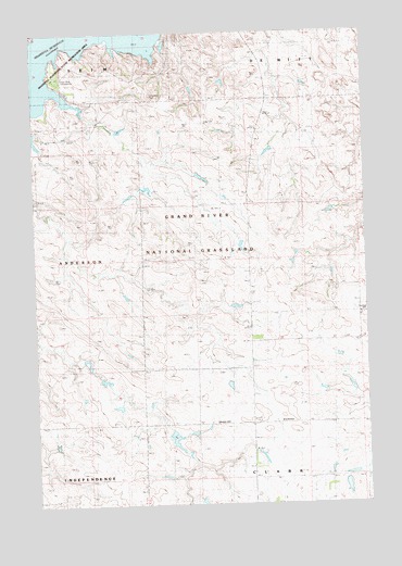 Meadow NW, SD USGS Topographic Map