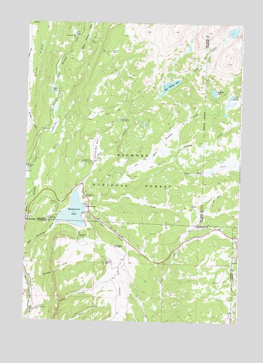 Meadowlark Lake, WY USGS Topographic Map
