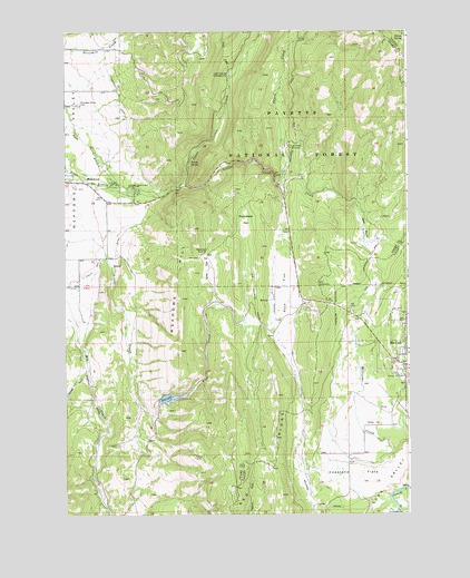 Meadows, ID USGS Topographic Map