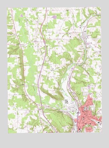 Meadville, PA USGS Topographic Map