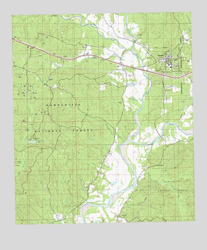 Meadville, MS USGS Topographic Map