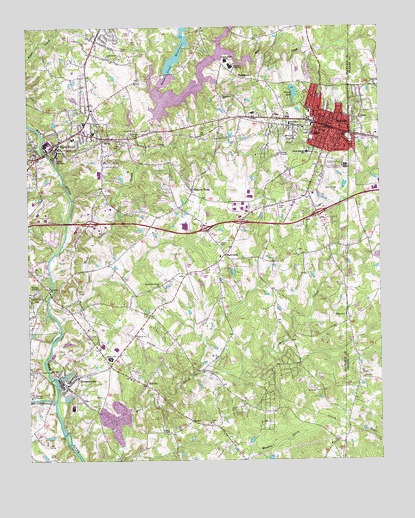 Mebane, NC USGS Topographic Map