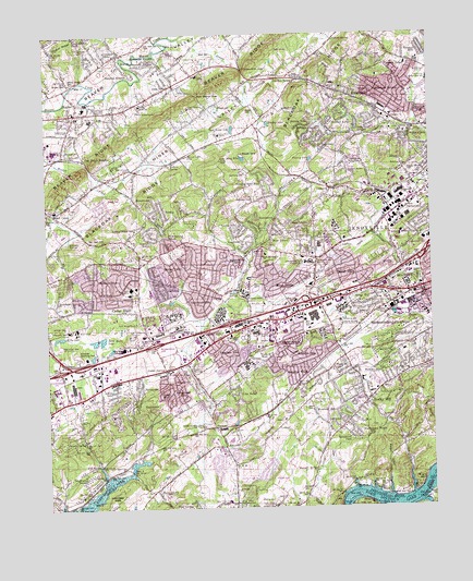 Bearden, TN USGS Topographic Map