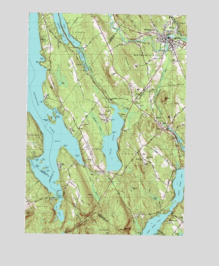 Mechanic Falls, ME USGS Topographic Map