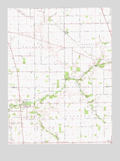 Mechanicsburg, IN USGS Topographic Map