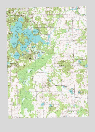 Mecosta NW, MI USGS Topographic Map
