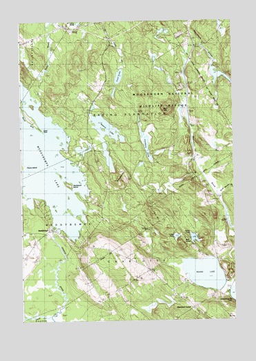 Meddybemps Lake East, ME USGS Topographic Map