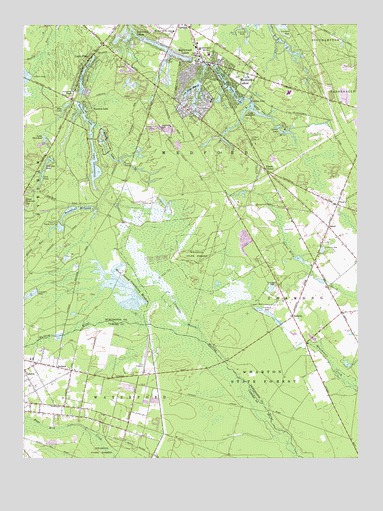 Medford Lakes, NJ USGS Topographic Map