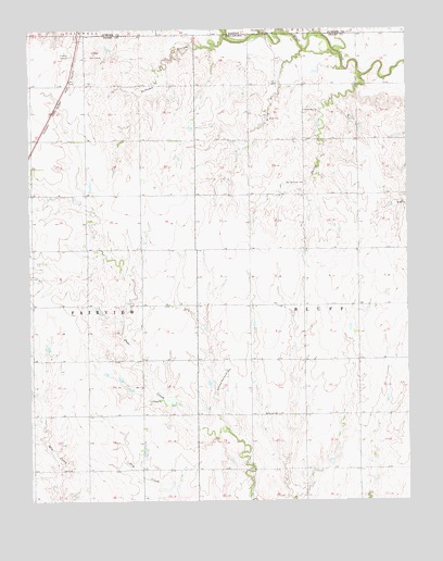 Medford NE, OK USGS Topographic Map