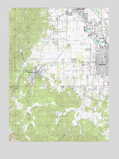 Medford West, OR USGS Topographic Map
