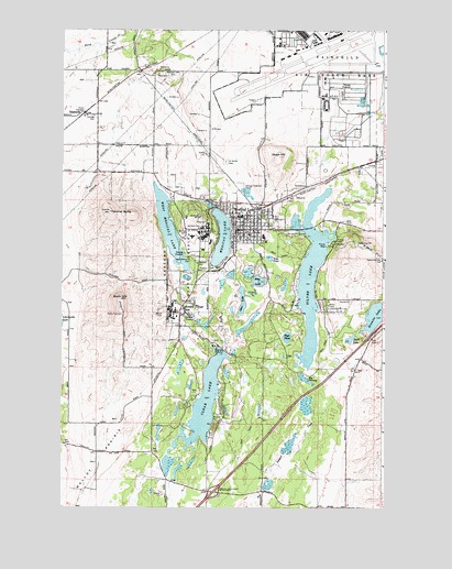 Medical Lake, WA USGS Topographic Map