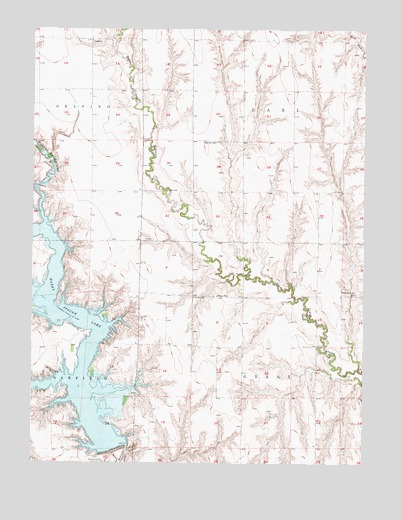 Medicine Creek Dam, NE USGS Topographic Map