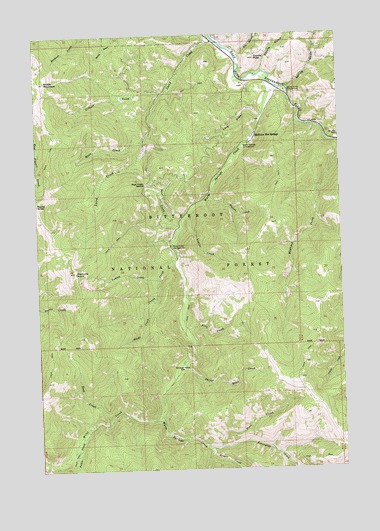 Medicine Hot Springs, MT USGS Topographic Map