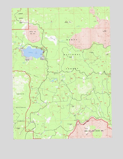 Medicine Lake, CA USGS Topographic Map