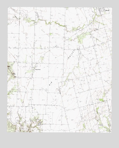 Medicine Mound, TX USGS Topographic Map