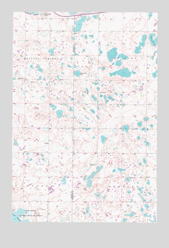 Medina SW, ND USGS Topographic Map