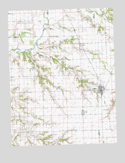 Medora, IL USGS Topographic Map