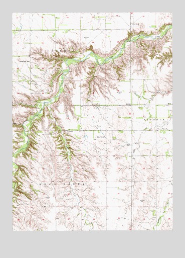Meek, NE USGS Topographic Map