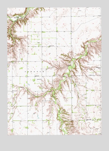 Meek NE, NE USGS Topographic Map