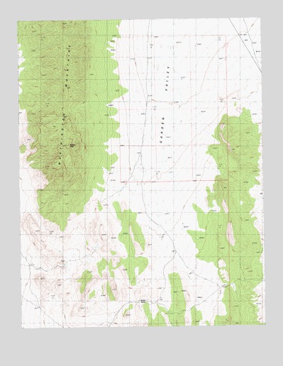 Meeker Peak, NV USGS Topographic Map